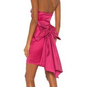 Likely Merino Dress Size 2 Fuchsia Pink Strapless Prom Homecoming Big Bow NEW